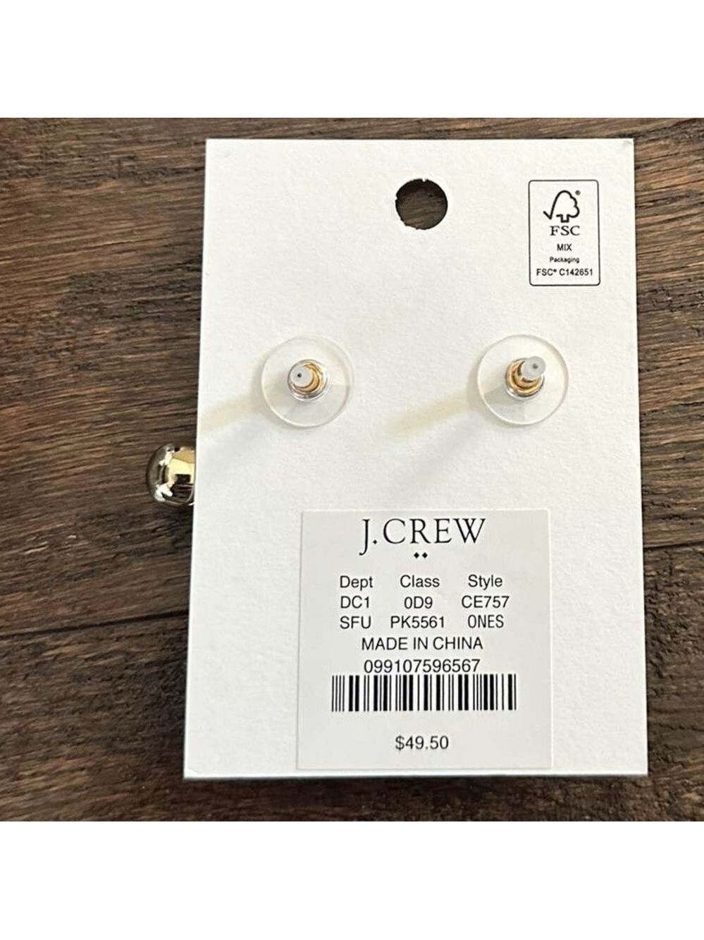 J.Crew-Crystal drop statement Earrings-New - Picture 5 of 7